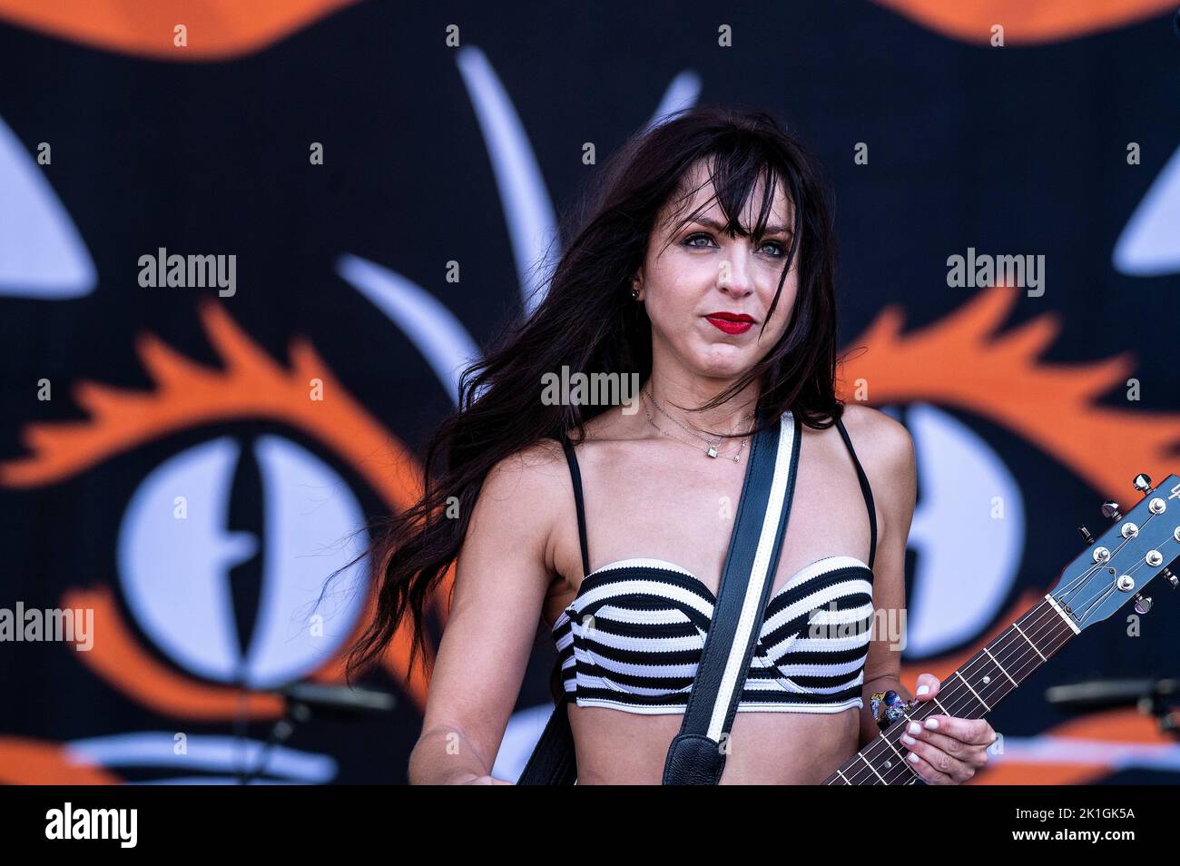 Chicago, Stati Uniti. 18th Set, 2022. I Bombpops si esibiscono al Riot Fest di Douglas Park domenica 18 settembre 2022 a Chicago, Illinois. (Foto di Christopher Dilts/Sipa USA) Credit: Sipa USA/Alamy Live News Foto Stock