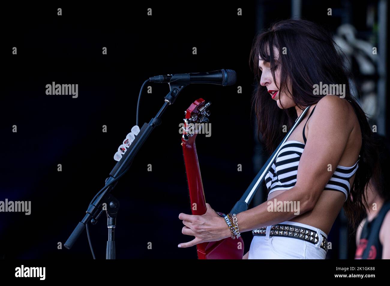 Chicago, Stati Uniti. 18th Set, 2022. I Bombpops si esibiscono al Riot Fest di Douglas Park domenica 18 settembre 2022 a Chicago, Illinois. (Foto di Christopher Dilts/Sipa USA) Credit: Sipa USA/Alamy Live News Foto Stock