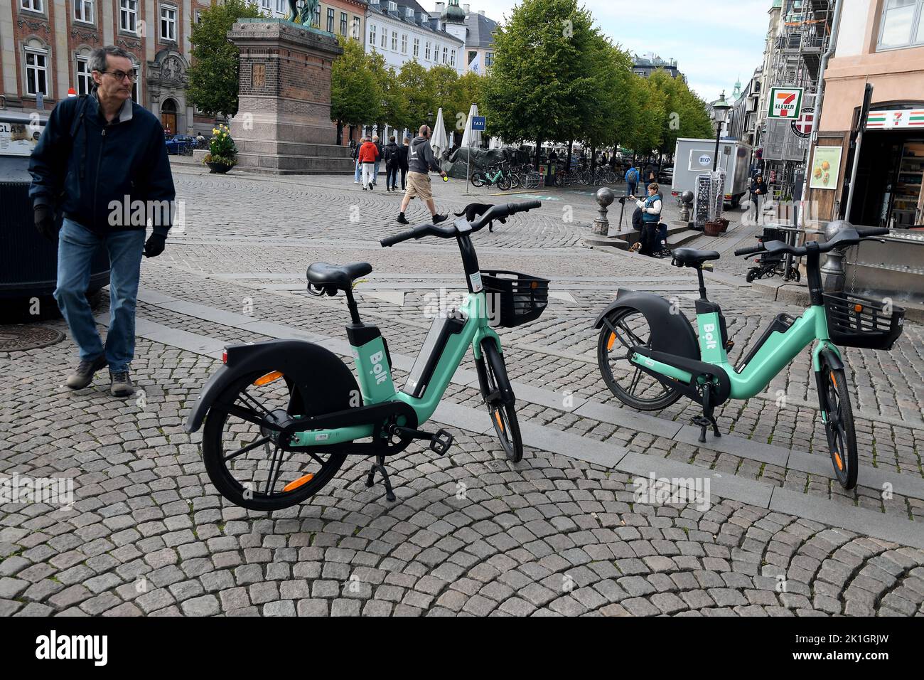 Copenhagen -Danimarca -18 Septmeber 2022-e-bolt bike o bici elettriche bolt in Copenagen Danimarca. (Foto..Francis Joseph Dean / Foto di Dean) Foto Stock