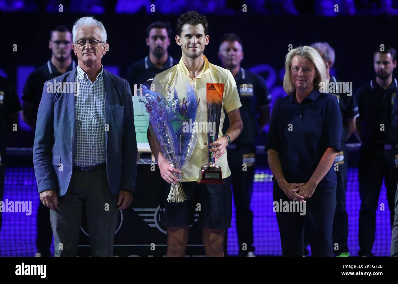 Dominic Thiem dell'Austria durante l'Open de Rennes 2022, torneo di tennis ATP Challenger il 18 settembre 2022 allo stadio le Liberté di Rennes, Francia - Foto Laurent Lairys / DPPI Foto Stock