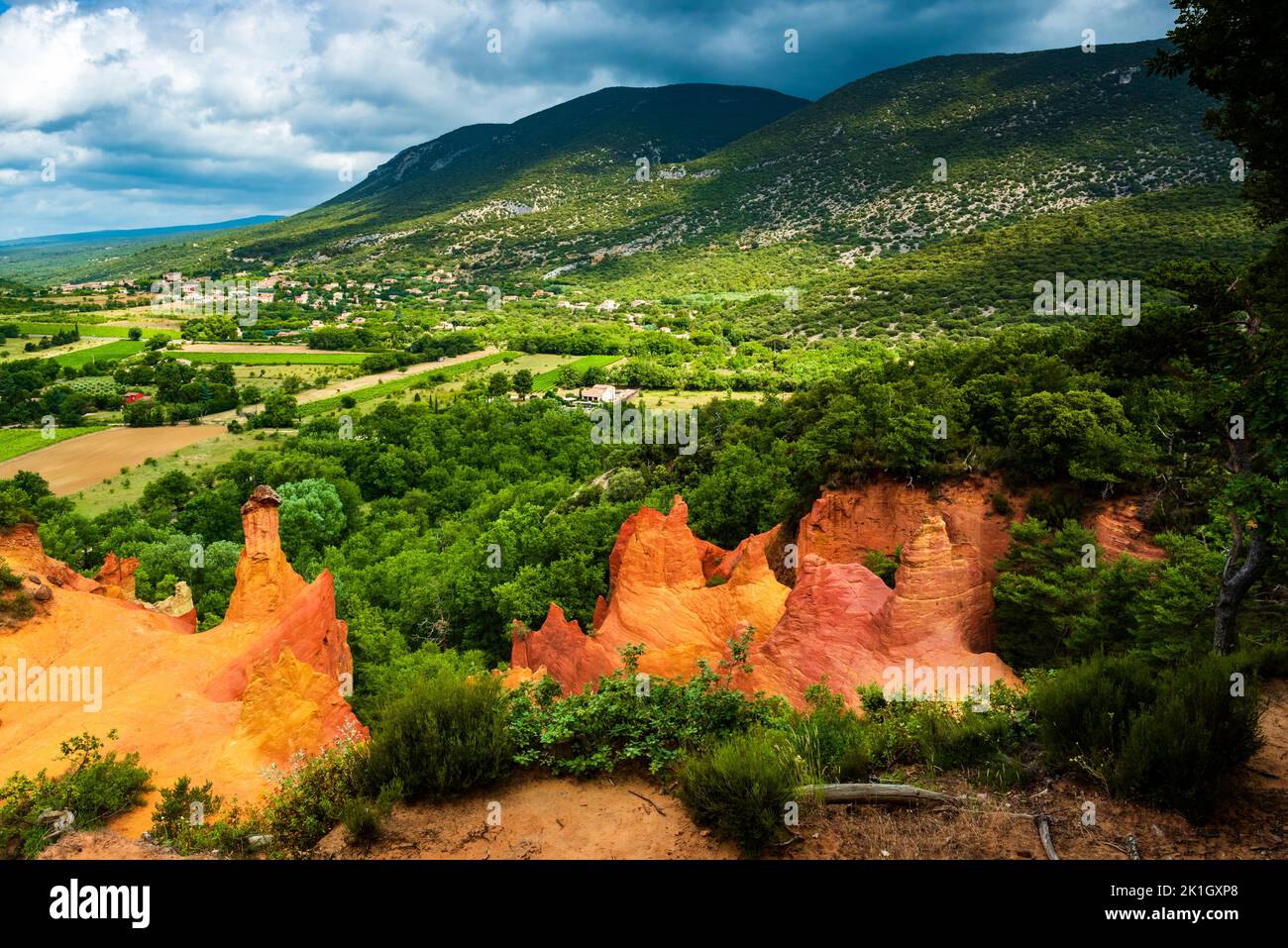Colori del provenzale colorado in Francia Foto Stock
