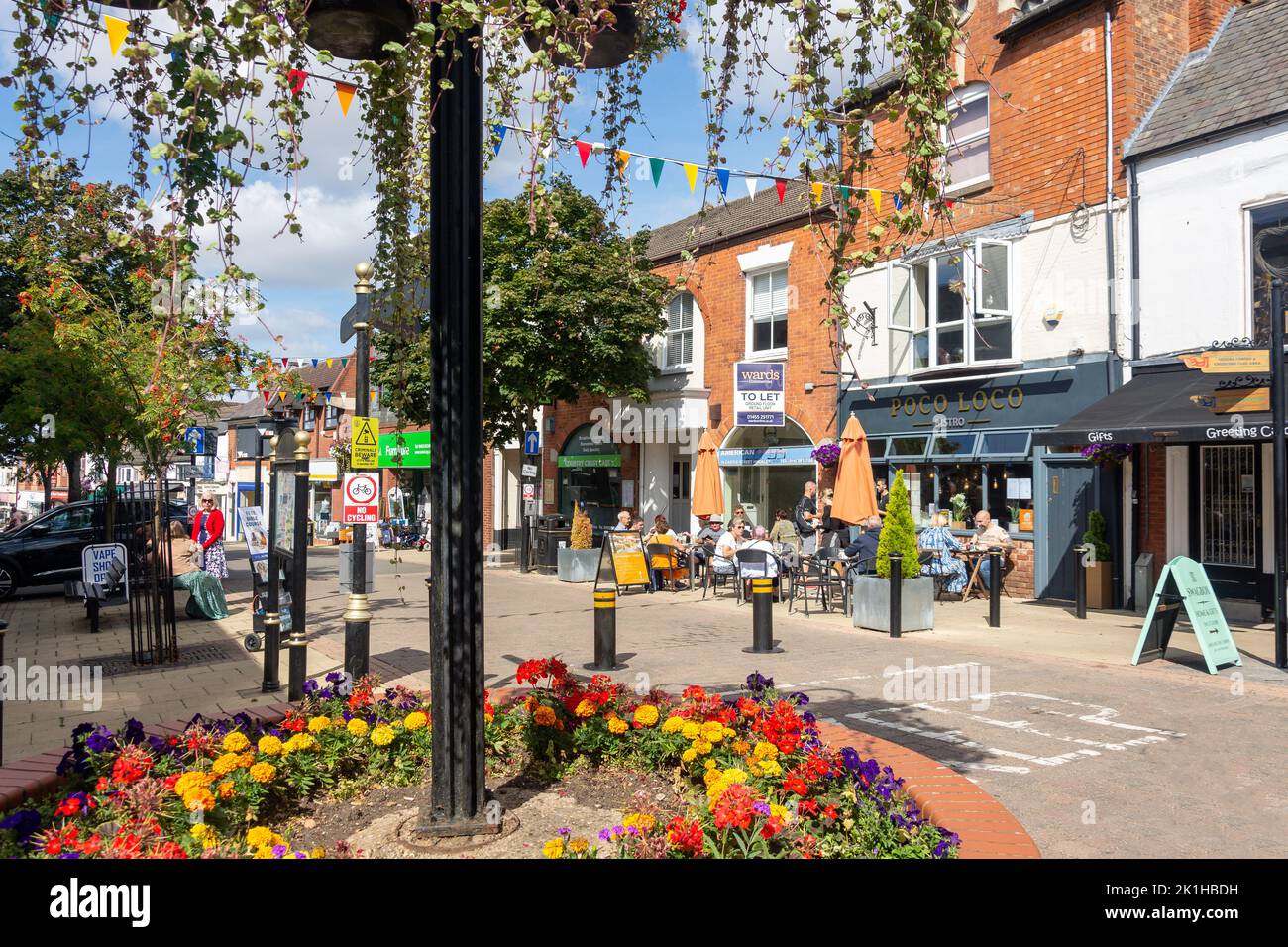 Poco Loco Bistro, Castle Street, Hinckley, Leicestershire, Inghilterra, Regno Unito Foto Stock