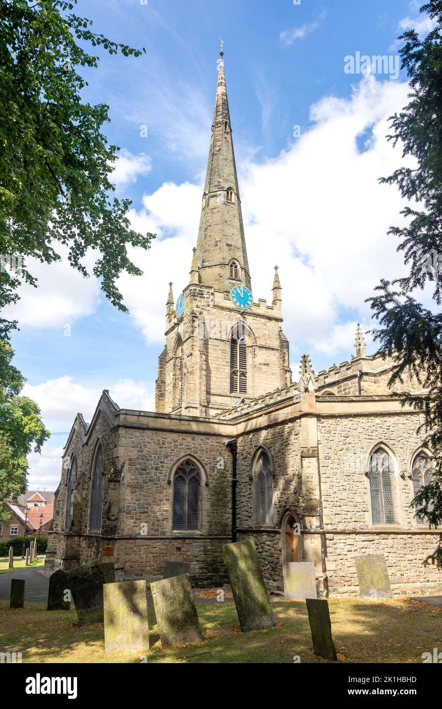 St Mary's Parish Church, Church Walk, Hinckley, Leicestershire, Inghilterra, Regno Unito Foto Stock