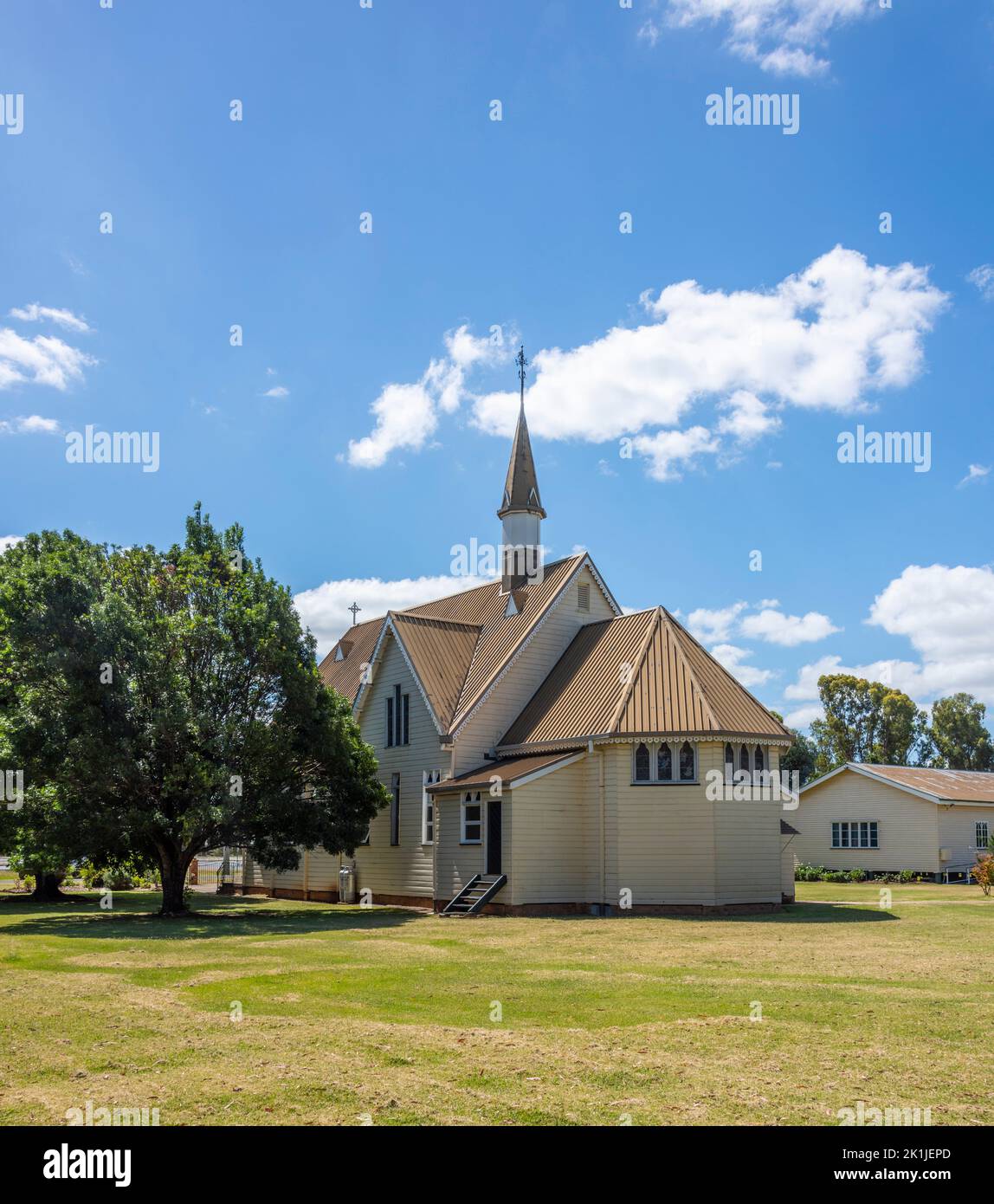 La chiesa anglicana di St Davids è una chiesa patrimonio dell'umanità, situata a 1 Church Street, Allora, Southern Downs Region, Queensland, Australia Foto Stock