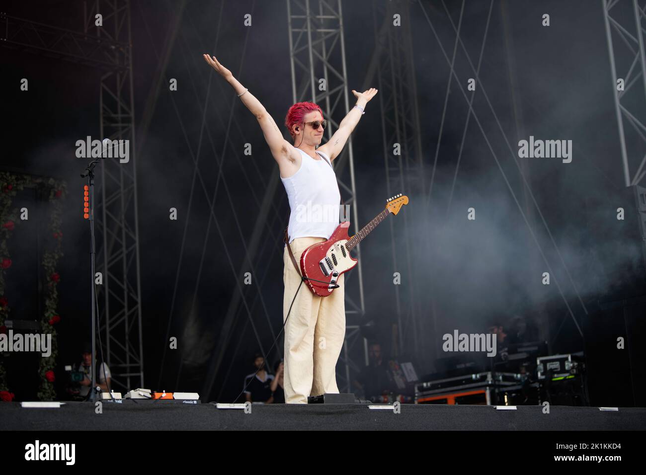 Band rock irlandese da Dublino a Berlino, che si esibisce al Tempelhof Sounds festival Foto Stock