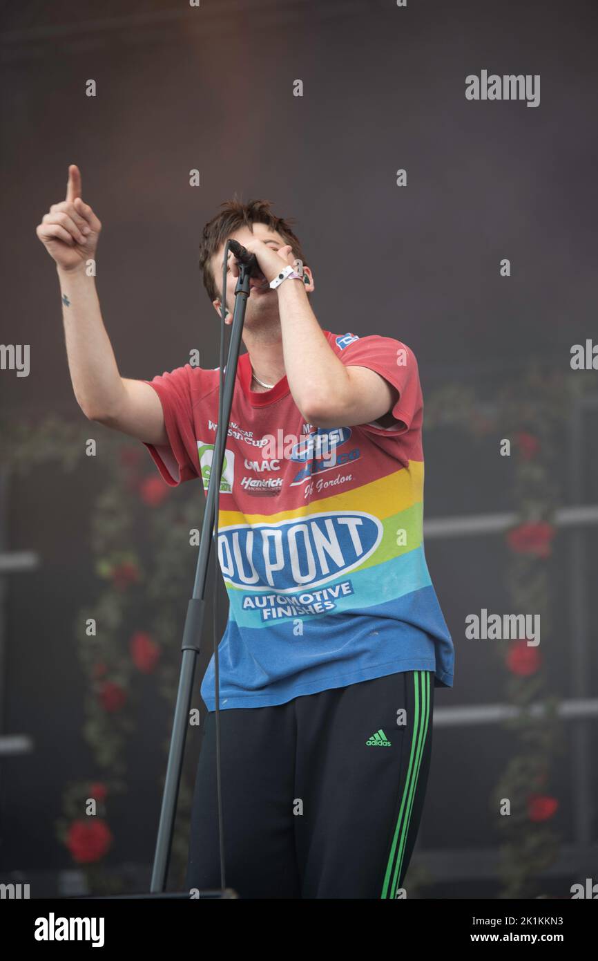 Band rock irlandese da Dublino a Berlino, che si esibisce al Tempelhof Sounds festival Foto Stock