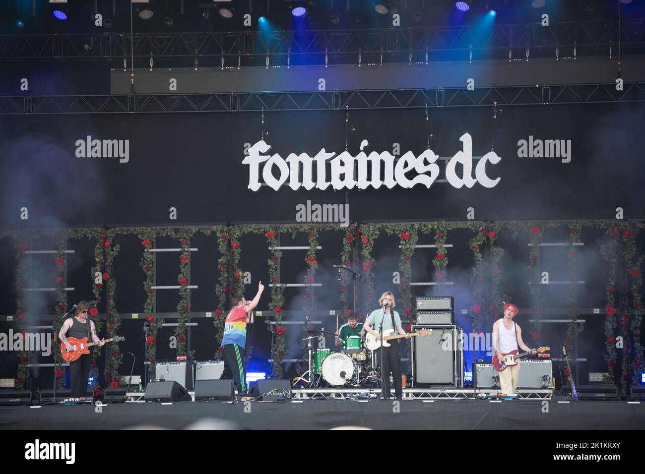 Band rock irlandese da Dublino a Berlino, che si esibisce al Tempelhof Sounds festival Foto Stock