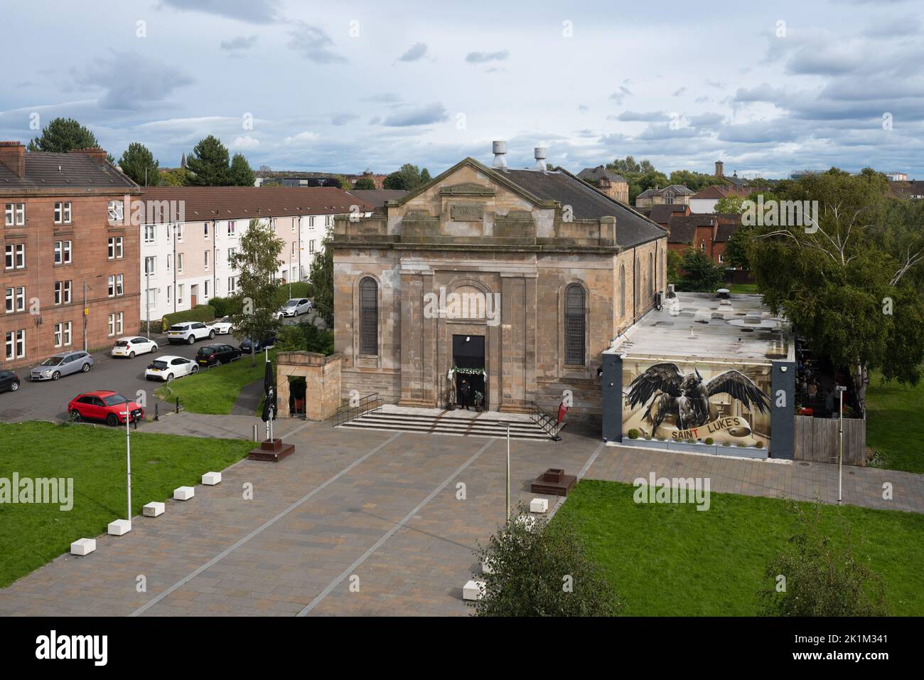 St Lukes and St Andrews Church, St Lukes Music and Arts Venue, Bain Square, Calton, Glasgow, Scozia, REGNO UNITO Foto Stock