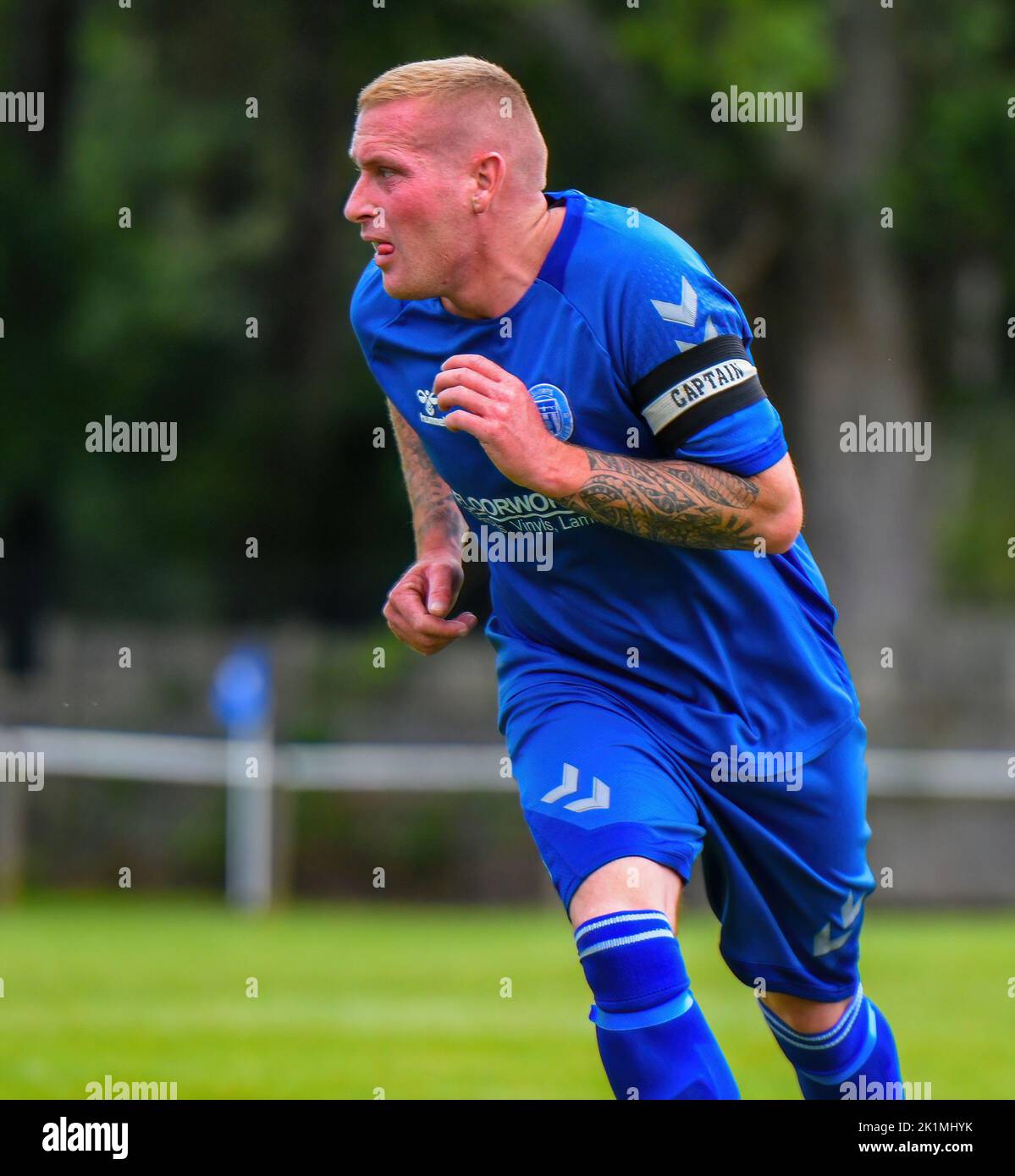 Shorts Vs Ballywalter Rec, sabato 17th settembre 2022, NAFL Division 1C, Aircraft Park Belfast Foto Stock