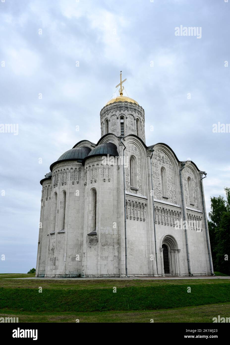 Cattedrale di Dmitrievsky costruita nel 1190s dal Principe Vsevolod il Grande Nido a Vladimir, Russia Foto Stock