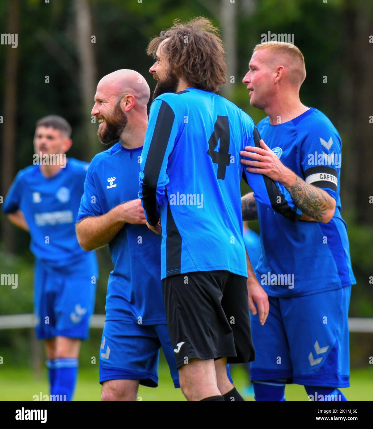 Shorts Vs Ballywalter Rec, sabato 17th settembre 2022, NAFL Division 1C, Aircraft Park Belfast Foto Stock