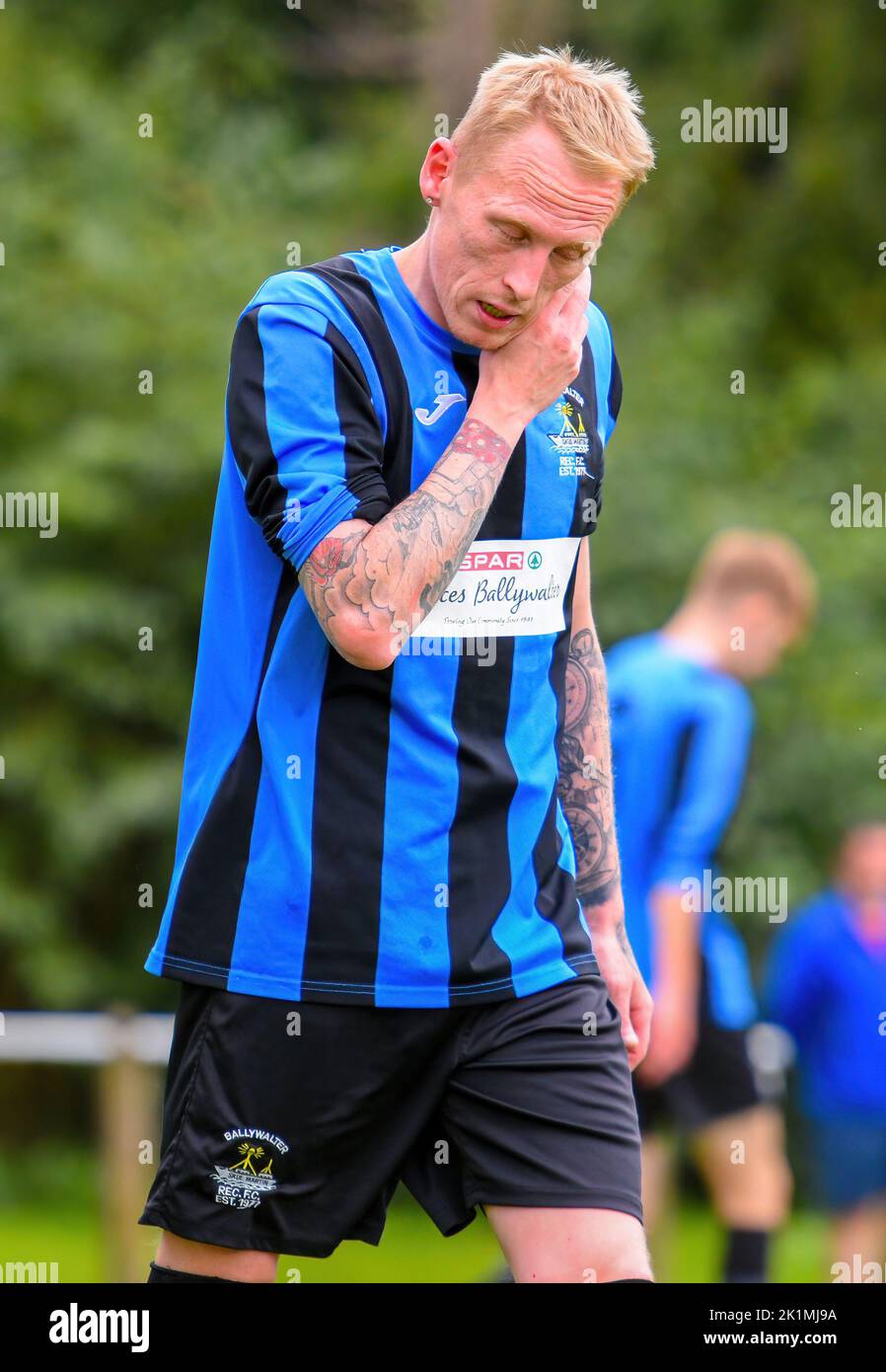 Shorts Vs Ballywalter Rec, sabato 17th settembre 2022, NAFL Division 1C, Aircraft Park Belfast Foto Stock