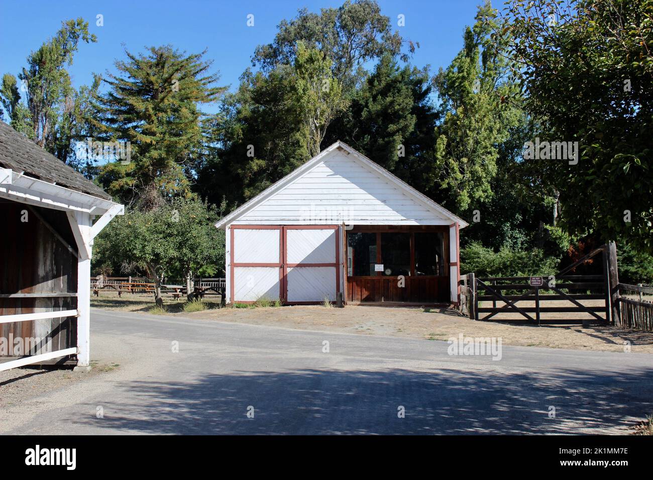 Garage, Wilder Ranch state Park, Santa Cruz, California Foto Stock