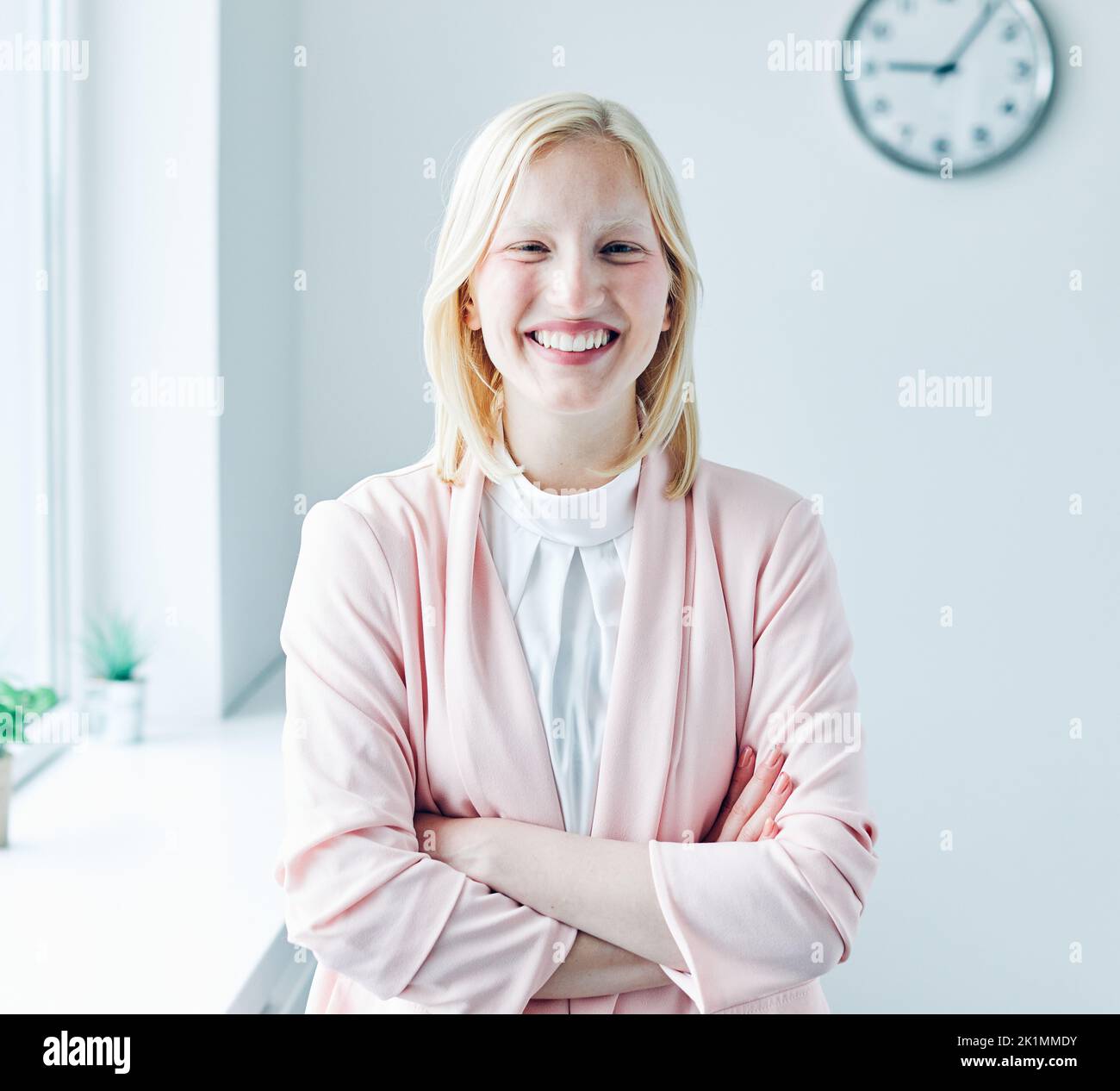 business donna ritratto ufficio executive businesswoman giovane bella lavoro aziendale Foto Stock