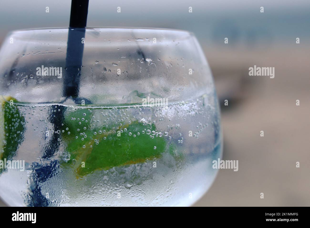 Gin Tonic on Beach Foto Stock