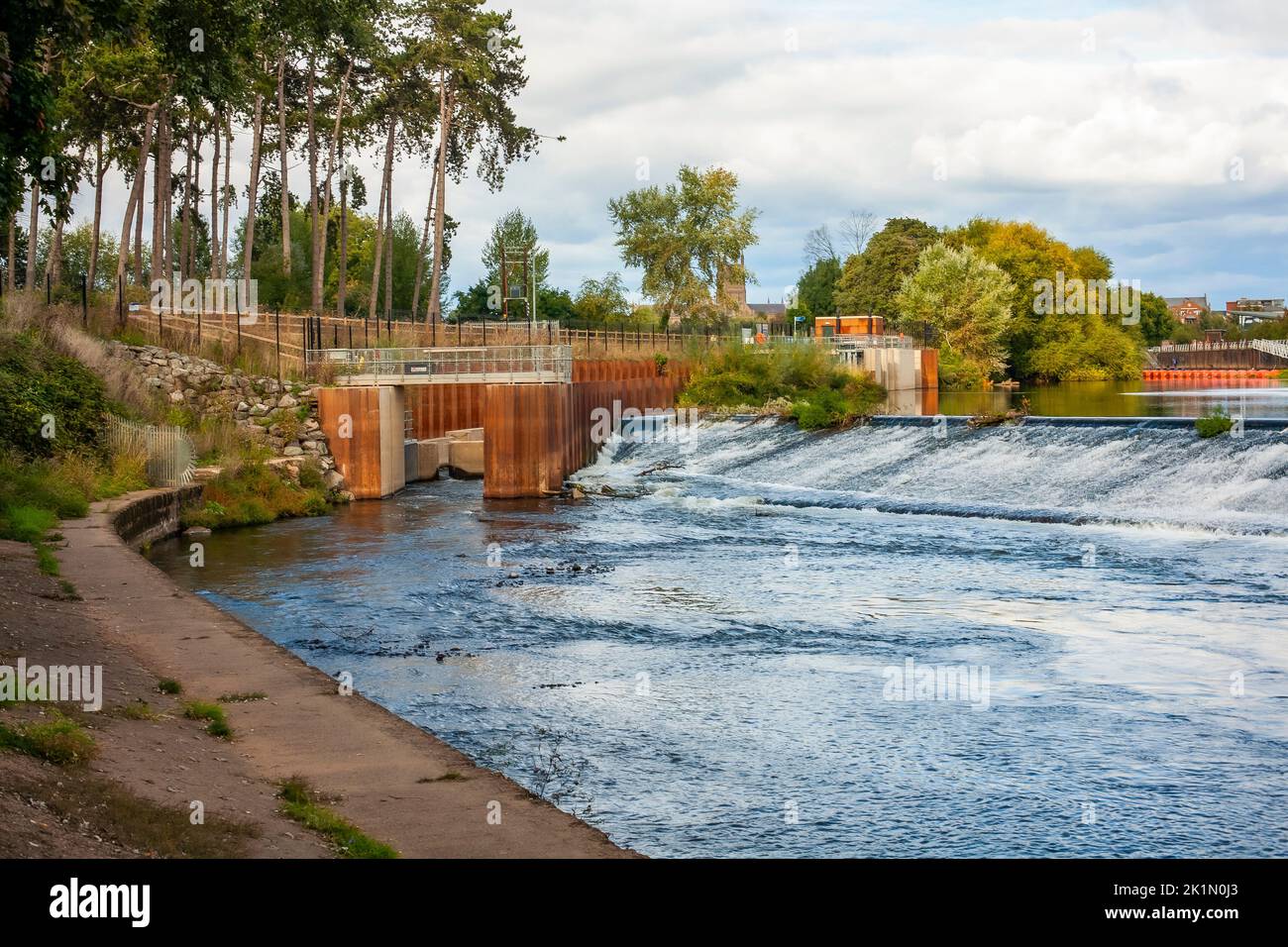 Il fiume Severn Worcester Worcestershire Foto Stock
