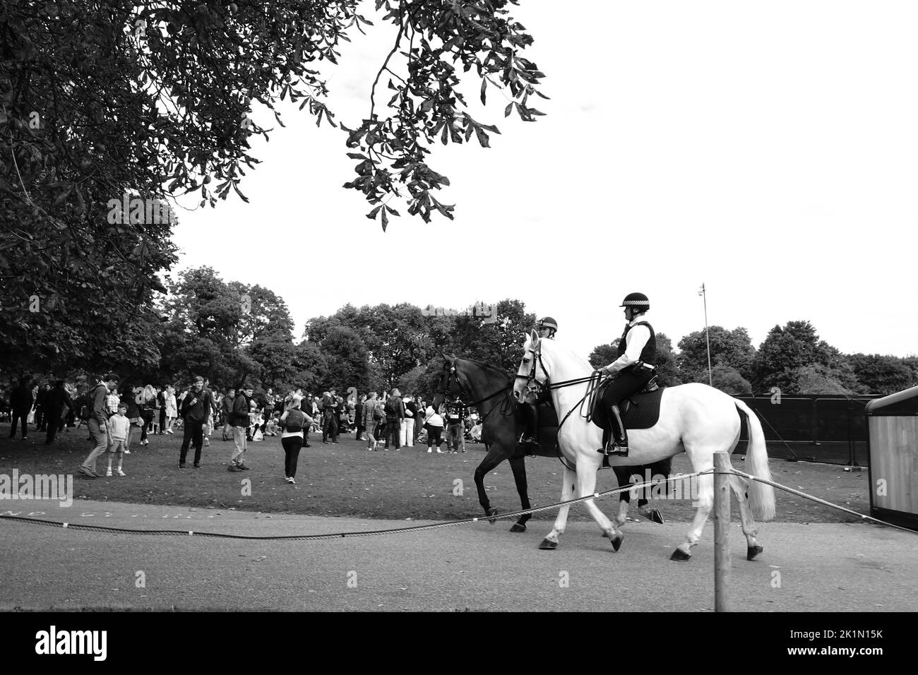 Londra il giorno del funerale della Regina 19th settembre 2022 Foto Stock
