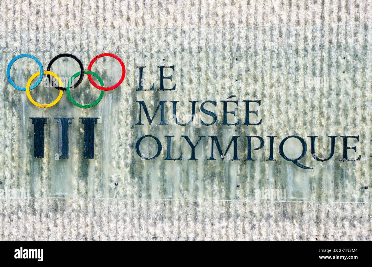 Losanna, Svizzera - 14 luglio 2022: Il Museo Olimpico di Losanna, in Svizzera, ospita mostre permanenti e temporanee relative allo sport e all'o Foto Stock