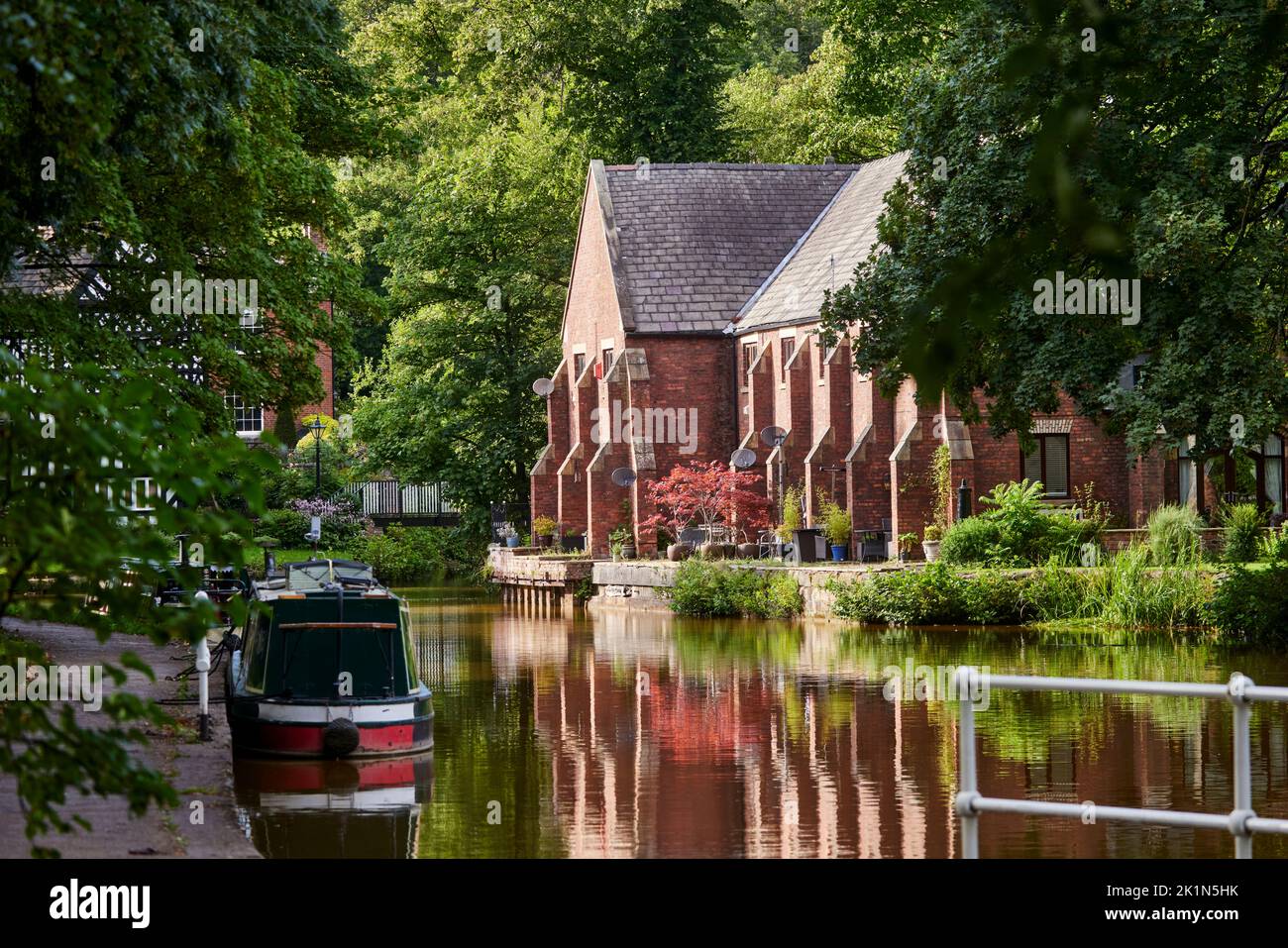 Bridgewater canale a Worsley, GTR Manchester Foto Stock