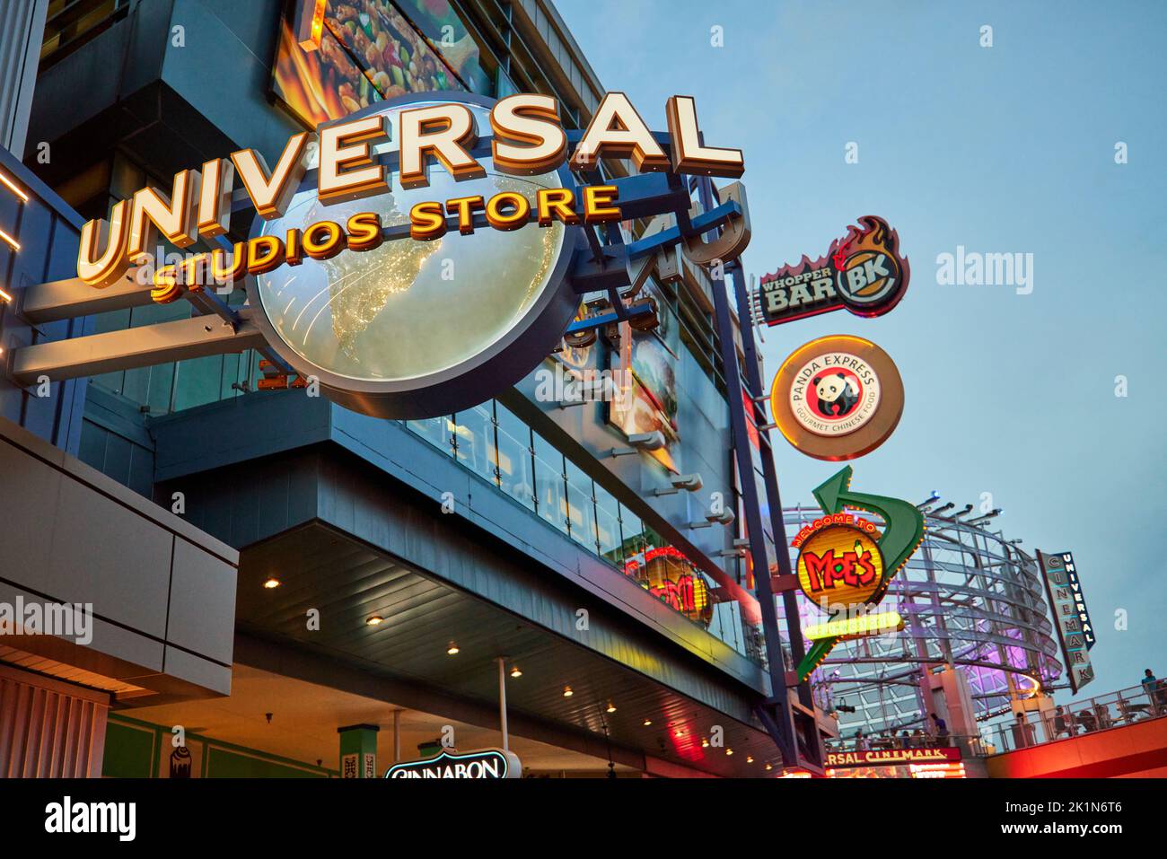Universal Studios Florida tema negozi Universal Blvd Foto Stock