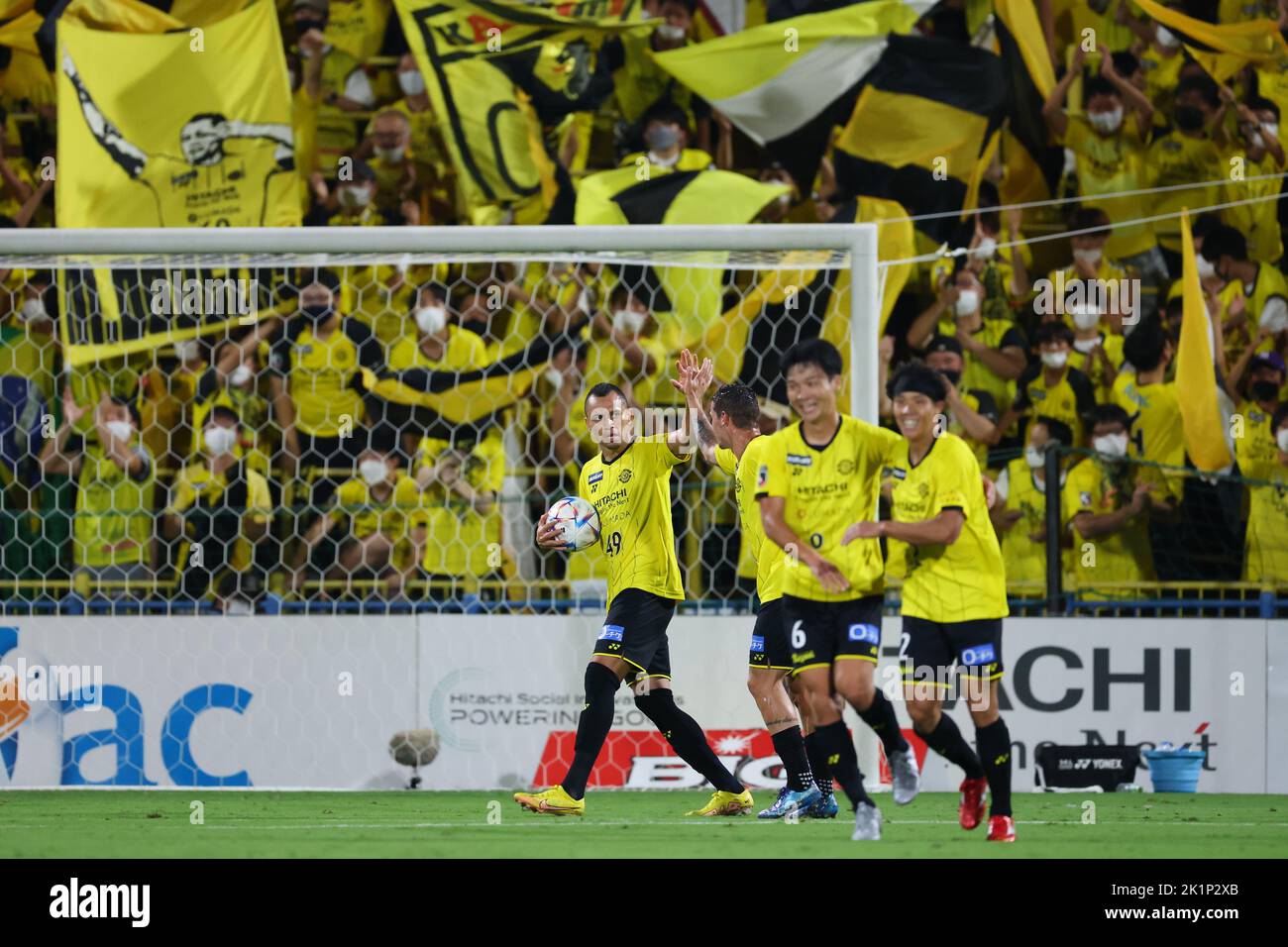 Stadio Sankyo Frontier Kashiwa, Chiba, Giappone. 17th Set, 2022. Douglas (Reysol), 17 SETTEMBRE 2022 - Calcio/Calcio : 2022 J1 incontro di Lega tra Kashiwa Reysol 1-1 Kawasaki Frontale al Sankyo Frontier Kashiwa Stadium, Chiba, Giappone. Credit: Naoki Morita/AFLO SPORT/Alamy Live News Foto Stock