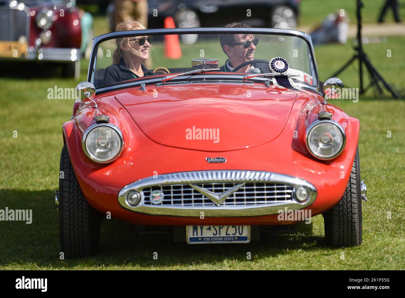 Daimler Sports car alla fiera di auto sportiva "British Invasion" a Stowe, Vermont, USA. Foto Stock
