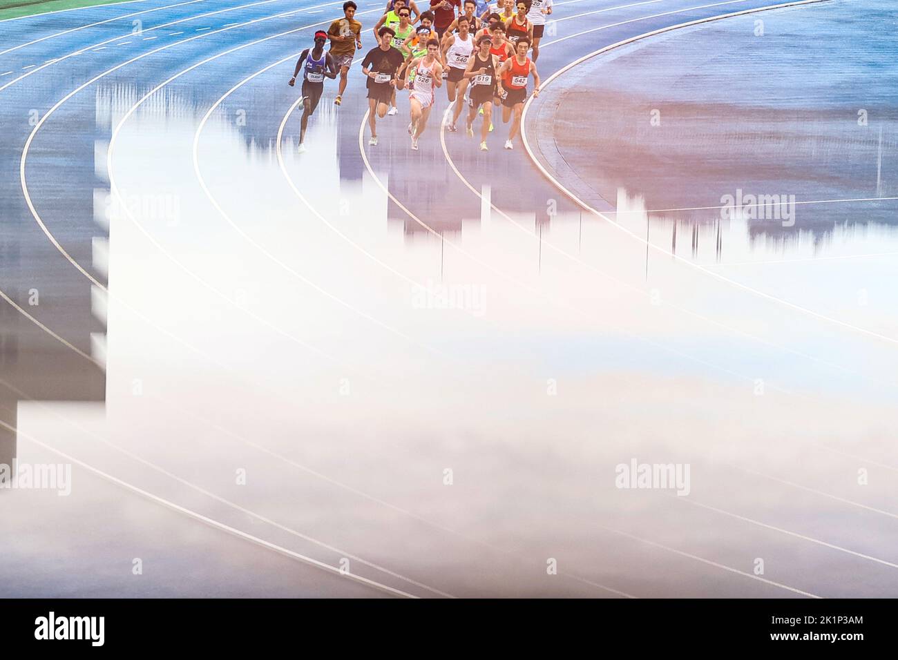 Tokyo, Giappone. 17th Set, 2022. General view Athletics : TWOLAPS CIRCUITO A MEDIA DISTANZA a TOKYO 2022 allo Stadio del Parco Olimpico di Komazawa a Tokyo, Giappone . Credit: AFLO SPORT/Alamy Live News Foto Stock