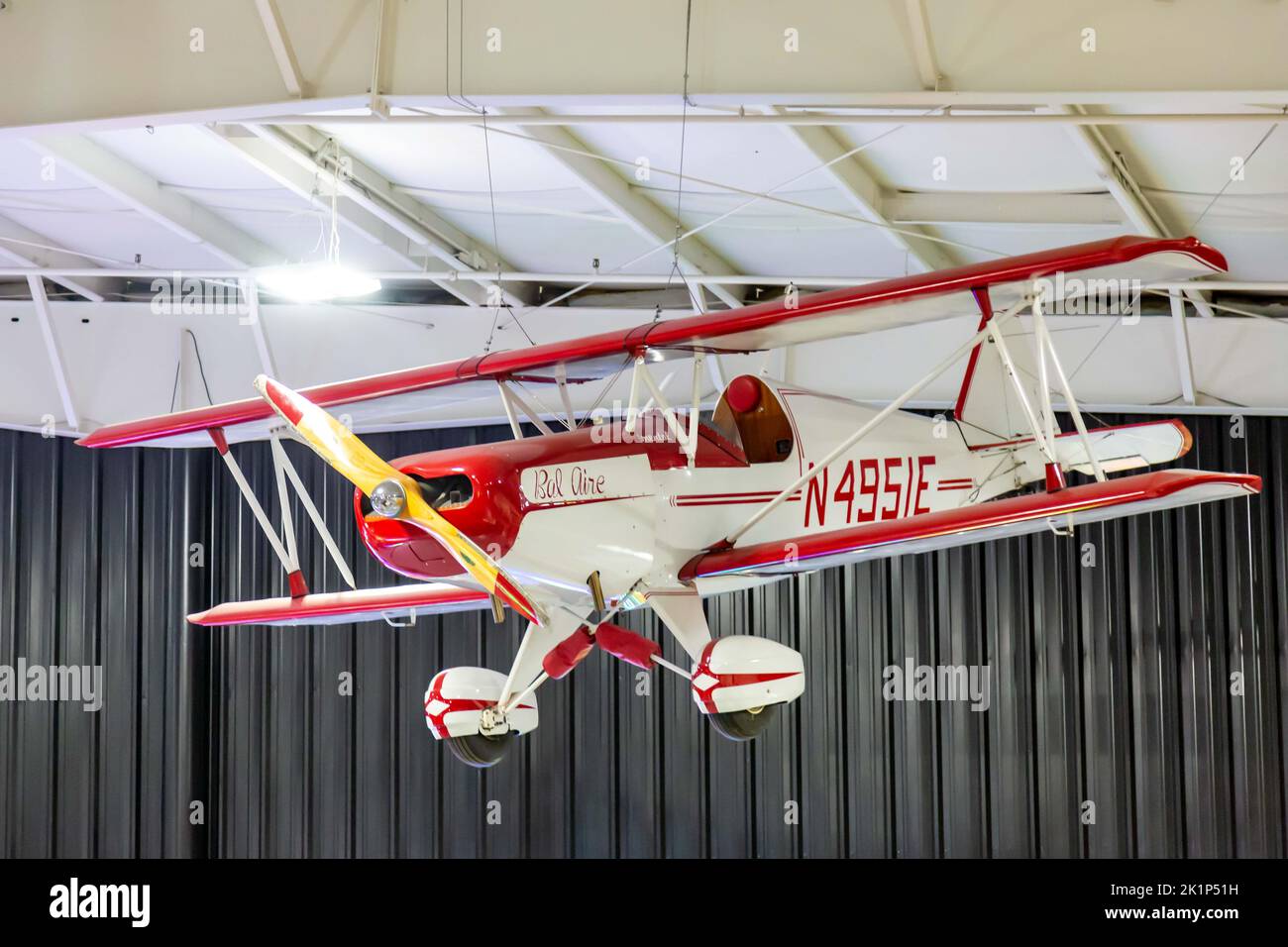 L'unico velivolo Leins Bal-Aire è in mostra presso Worldwide Auctioneers di Auburn, Indiana, USA. Foto Stock