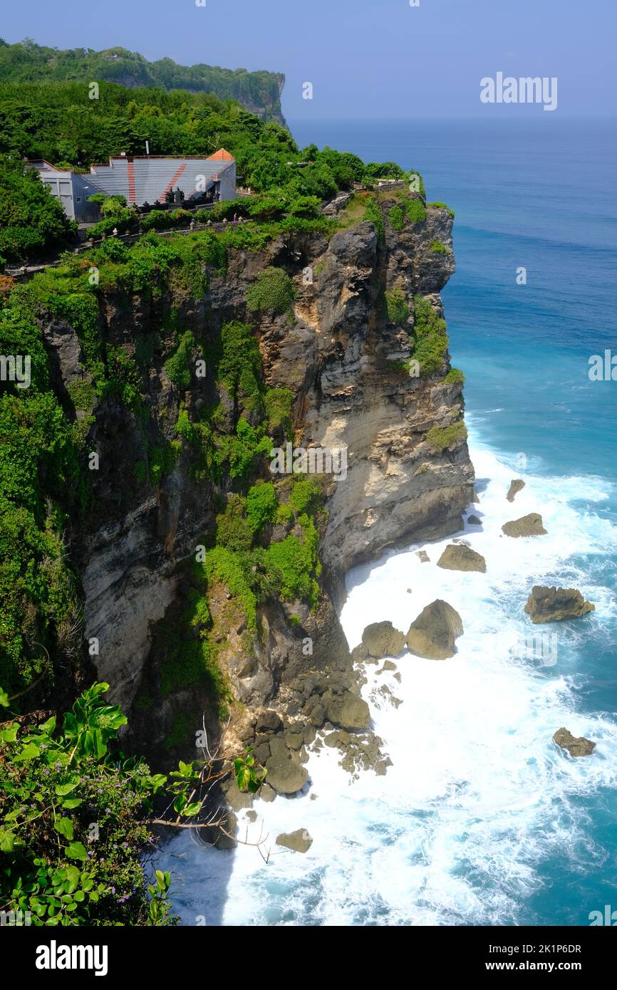 Indonesia Bali - Tempio di Uluwatu - Tempio indù di pura Luhur Uluwatu Foto Stock