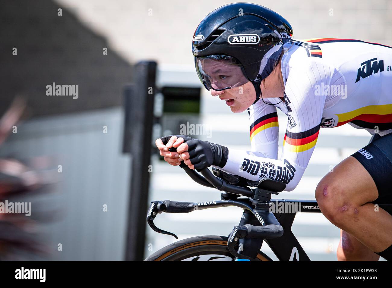 WOLLONGONG, AUSTRALIA - 20 SETTEMBRE: CZAPLA Justyna durante i Campionati del mondo su strada 2022 di UCI Wollongong il 20 settembre 2022 a Wollongong, Australia (Foto di Arne MillOrange Pictures) Foto Stock