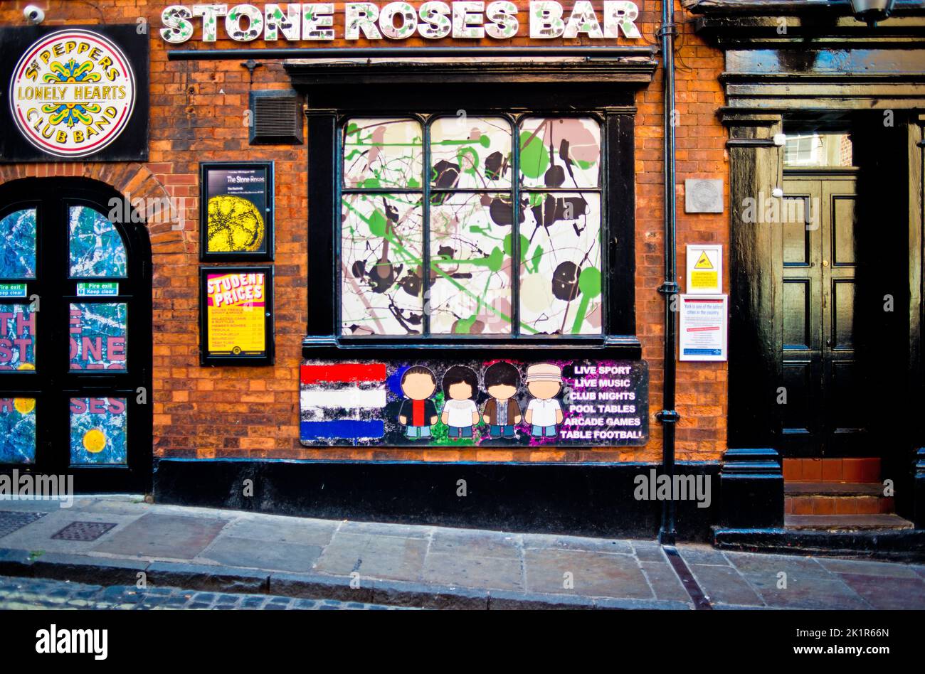 Stone Roase Bar, King Street, York, Inghilterra Foto Stock