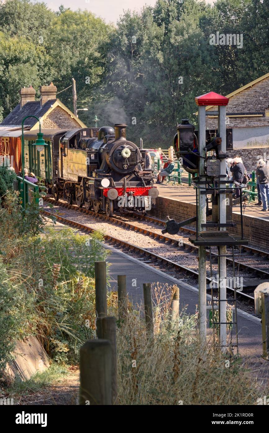 Il Pines Express ricordava il 18th e 19th settembre 2022 la ferrovia comune Somerset e Dorset Foto Stock