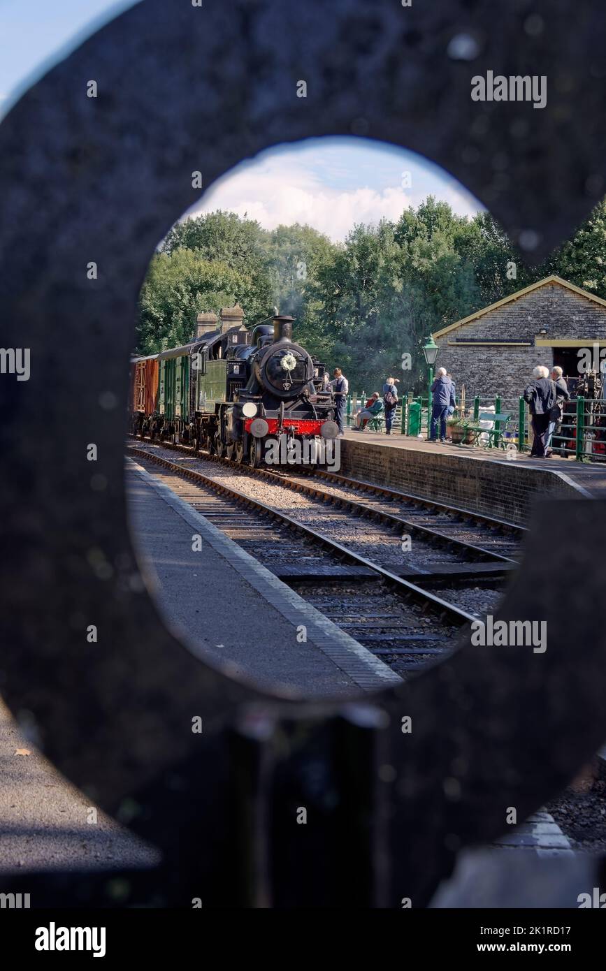 Il Pines Express ricordava il 18th e 19th settembre 2022 la ferrovia comune Somerset e Dorset Foto Stock