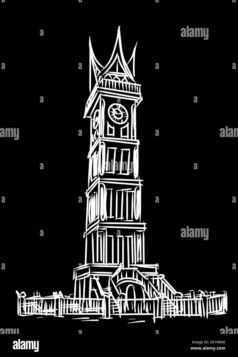 orologio design iconico per il design grafico Foto Stock