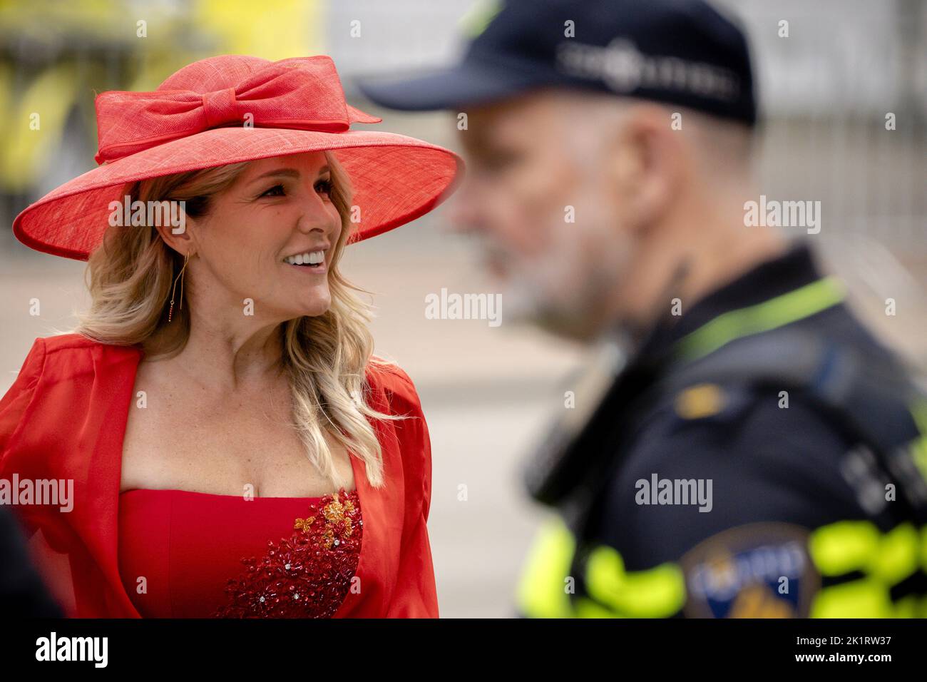 2022-09-20 12:03:20:19 L'AIA - membro del Parlamento Lucille Werner arriva al Koninklijke Schouwburg per Prinsjesdag. Il nuovo anno governativo inizia il terzo martedì di settembre. LEVIGATRICE ANP KONING olanda fuori - belgio fuori Foto Stock