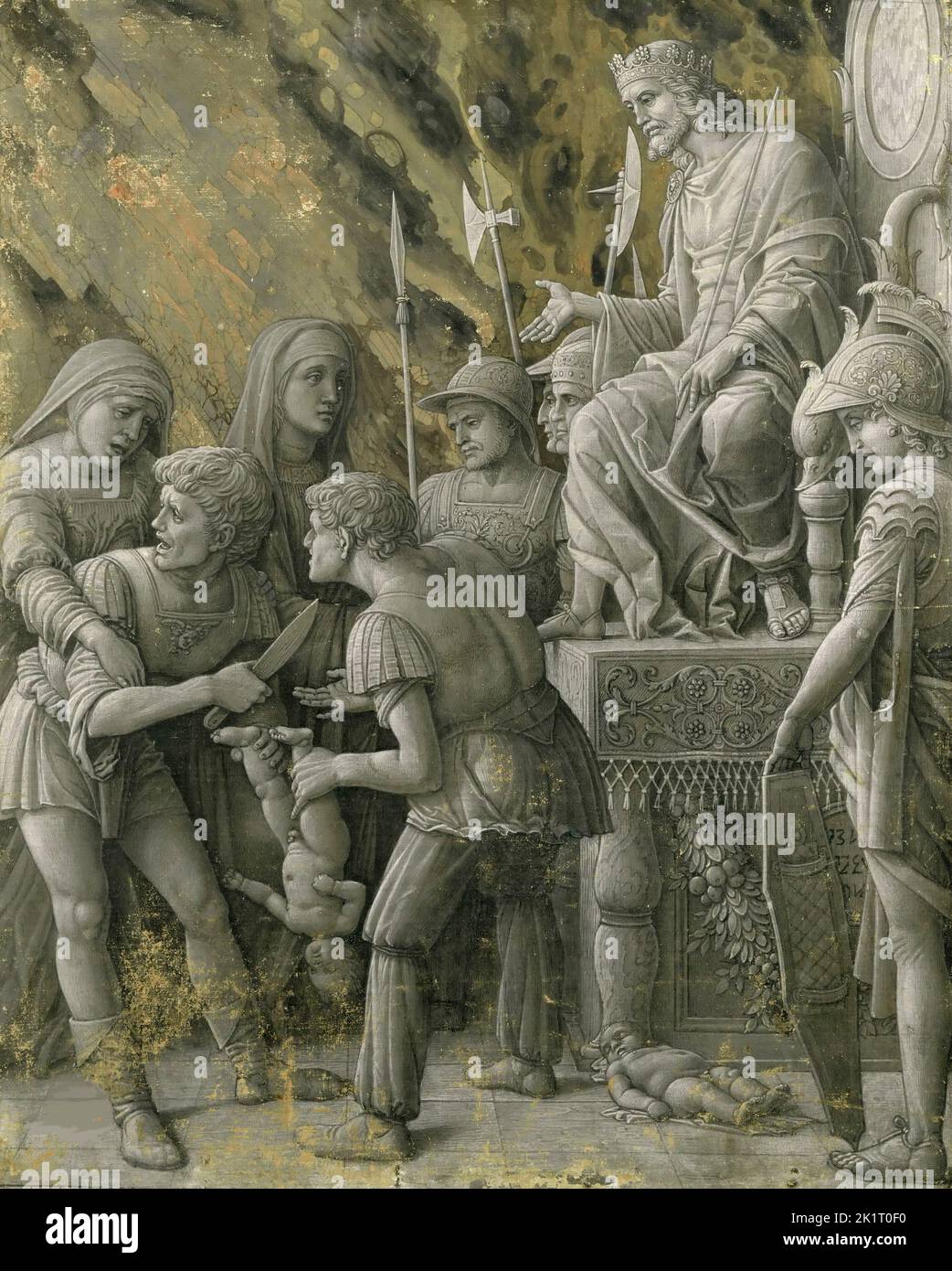 Sentenza di Salomone. Museo: Museo del Louvre, Parigi. Autore: ANDREA MANTEGNA. Foto Stock