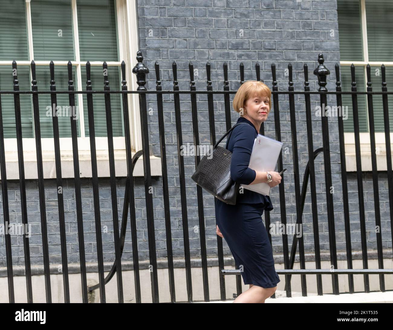 Londra, Regno Unito. 20th Set, 2022. Wendy Morton, capo Whip, è Downing Street, credito: Ian Davidson/Alamy Live News Foto Stock
