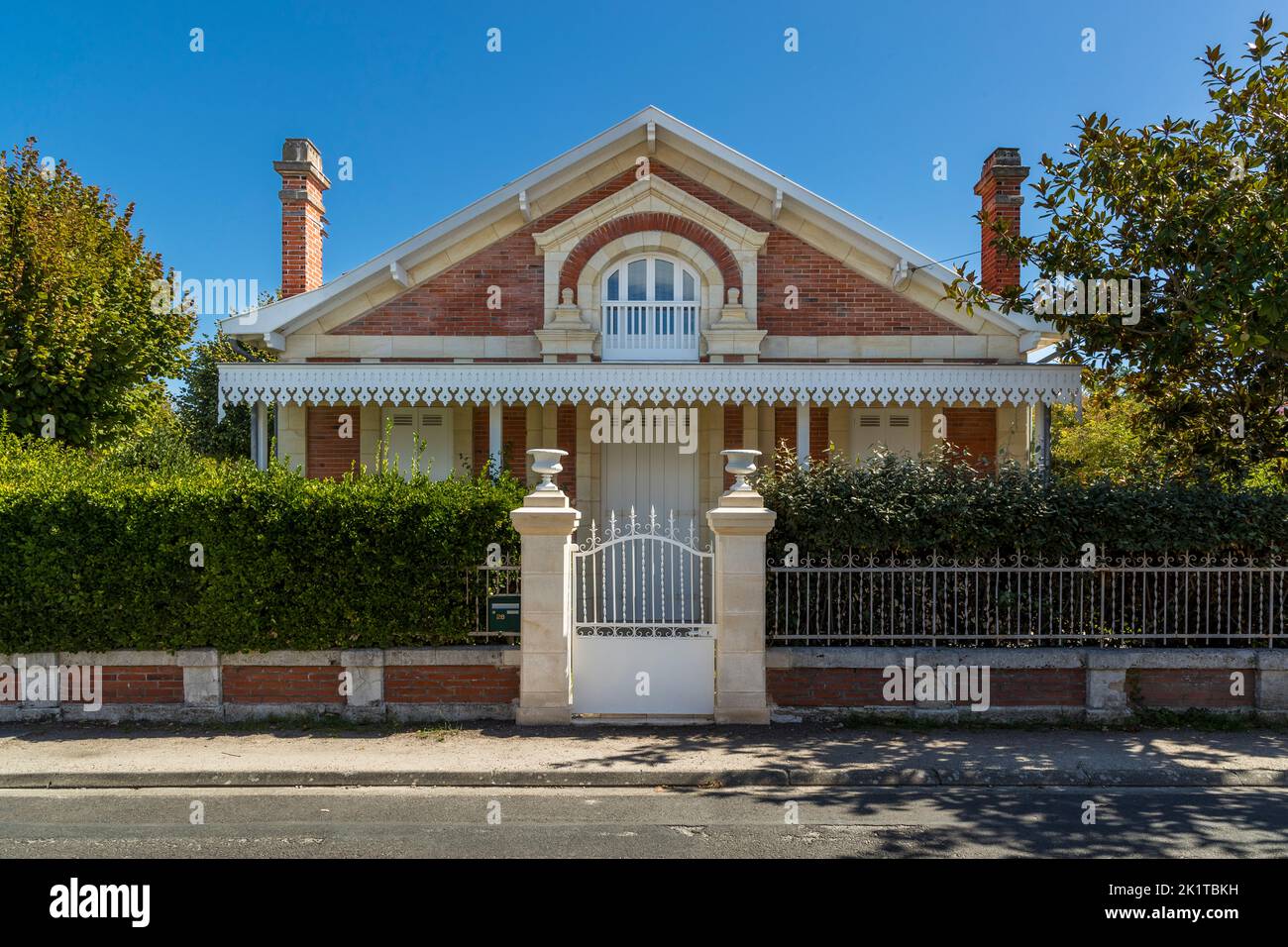 Architettura a Soulac-sur-Mer, Lesparre-Médoc, Medoc Atlantique, Francia Foto Stock