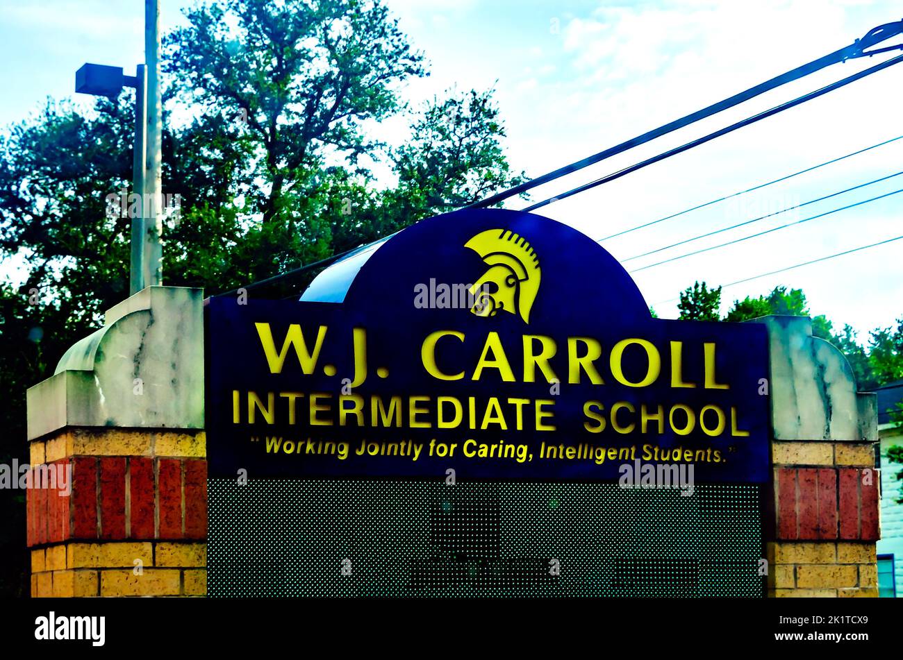 W.J. Carroll Intermediate School è nella foto, 8 settembre 2022, a Daphne, Alabama. La scuola ha un numero medio di iscritti di 465 studenti nei gradi 4-6. Foto Stock