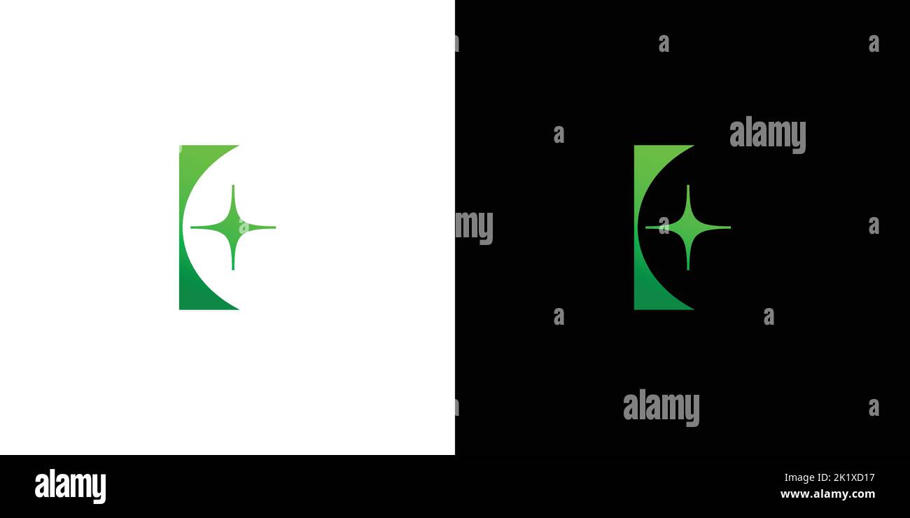 Design moderno ed esclusivo del logo lettera e iniziale per l'igiene Illustrazione Vettoriale