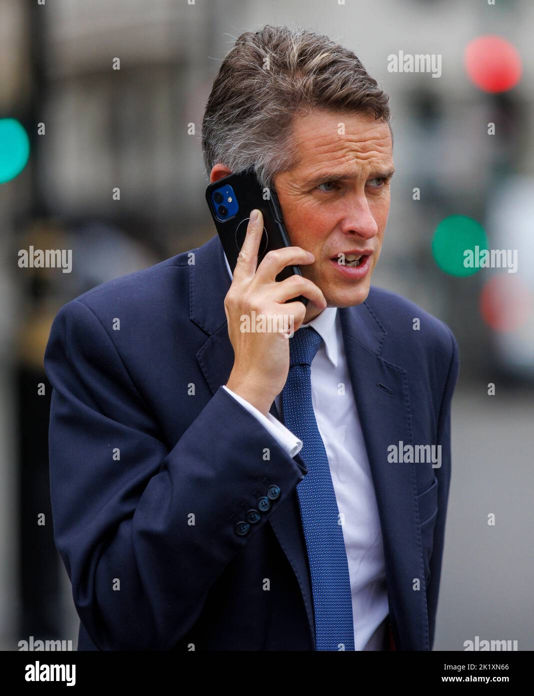 Londra, Regno Unito. 21st Set, 2022. Sir Gavin Williamson, ex Segretario di Stato per l'istruzione del Regno Unito e deputato dello Staffordshire meridionale, a Westminster. Credit: Karl Black/Alamy Live News Foto Stock