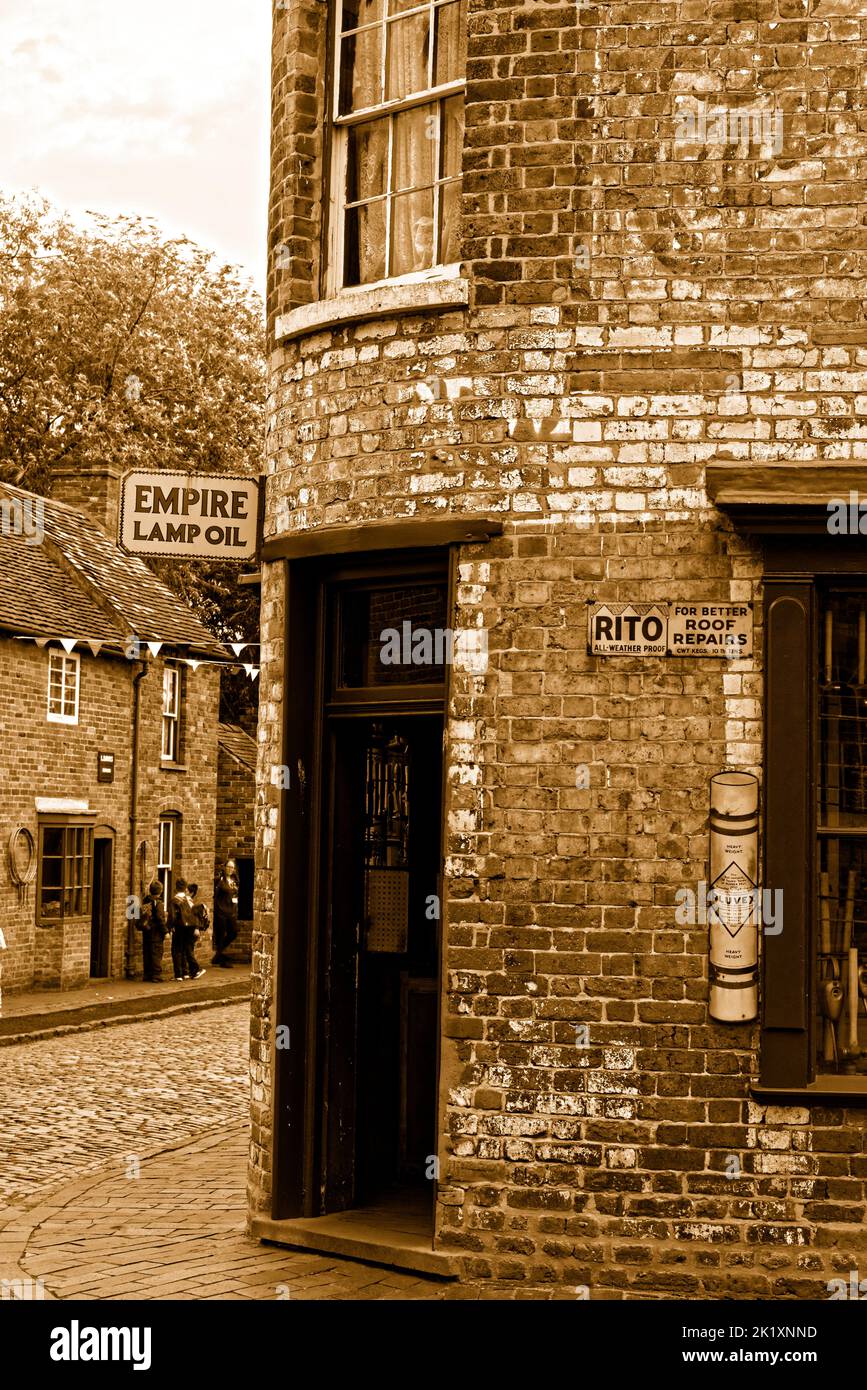 Indietro nei vecchi tempi Foto Stock