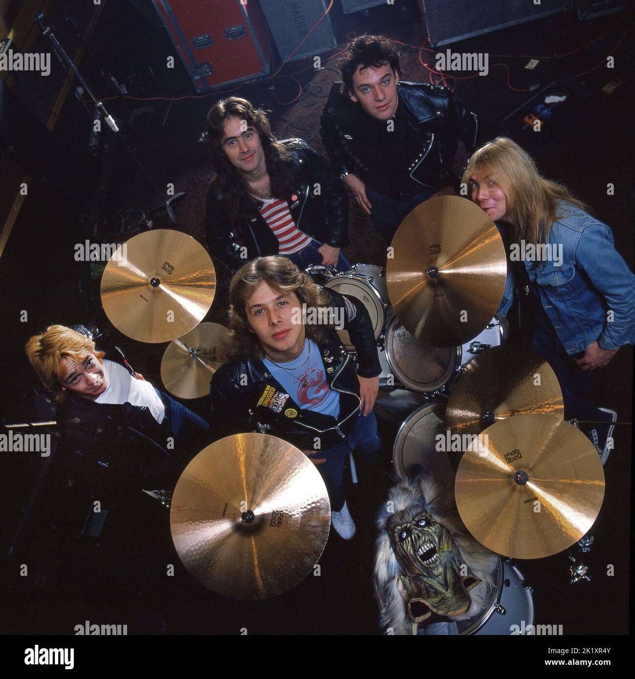 Band heavy metal rock Iron Maiden 1980 Foto Stock