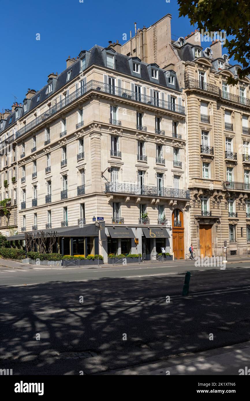 Ristorante 6 New York, Avenue de New York a Parigi, Francia, Europa Foto Stock