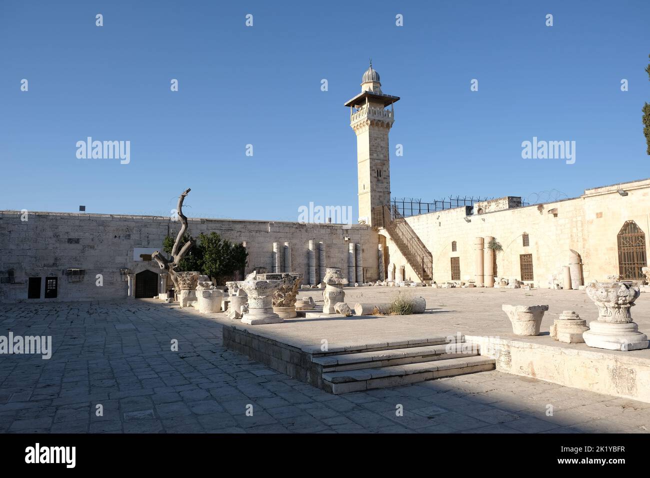 In cima al Monte del Sacro Tempio a Gerusalemme Foto Stock