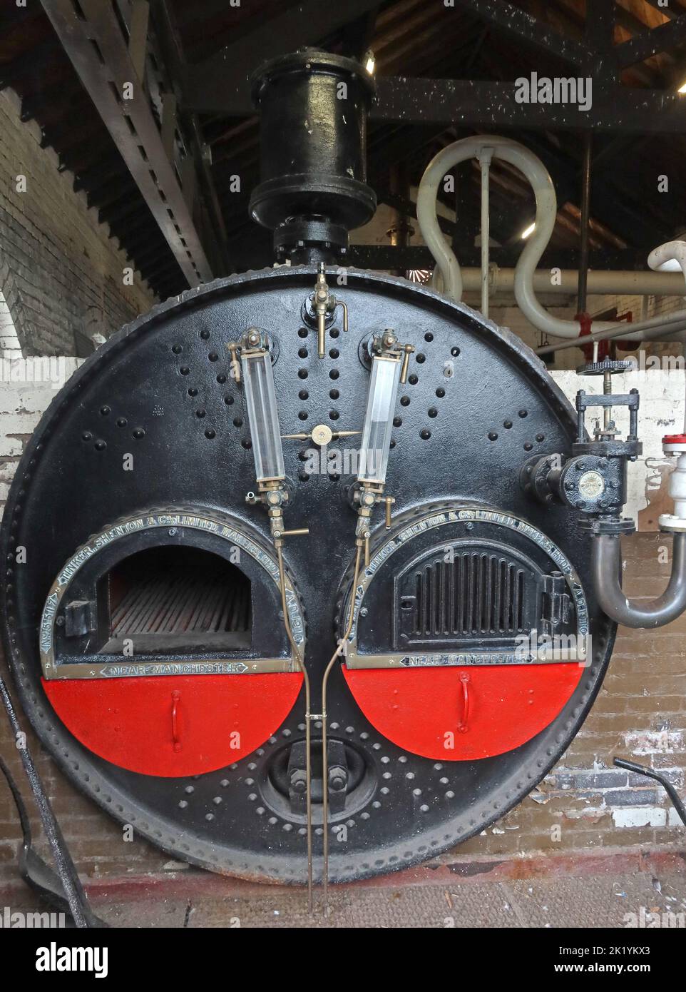 Tinker , Shenton, pompa dell'acqua di vapore, Museo nazionale delle vie navigabili, South Pier Rd, Ellesmere Port, Cheshire, Inghilterra, Regno Unito, CH65 4FW Foto Stock