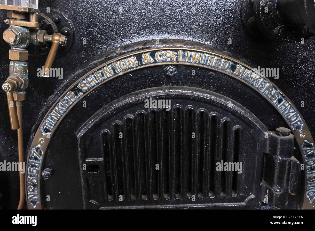 Tinker Shenton & Co, pompa dell'acqua di vapore, National Waterways Museum, South Pier Rd, Ellesmere Port, Cheshire, INGHILTERRA, REGNO UNITO, CH65 4FW Foto Stock