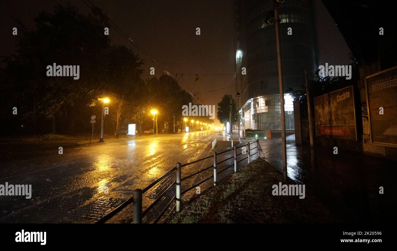 Scene di strada da Zagabria, Croazia Foto Stock