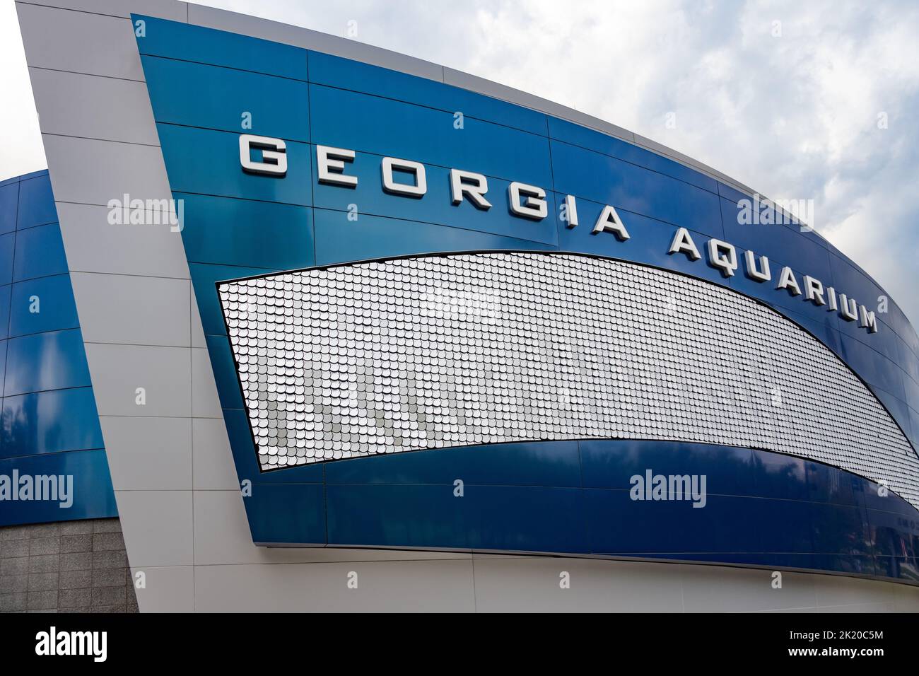 Il Georgia Aquarium nel centro di Atlanta è il più grande acquario degli Stati Uniti e il terzo più grande del mondo. (USA) Foto Stock