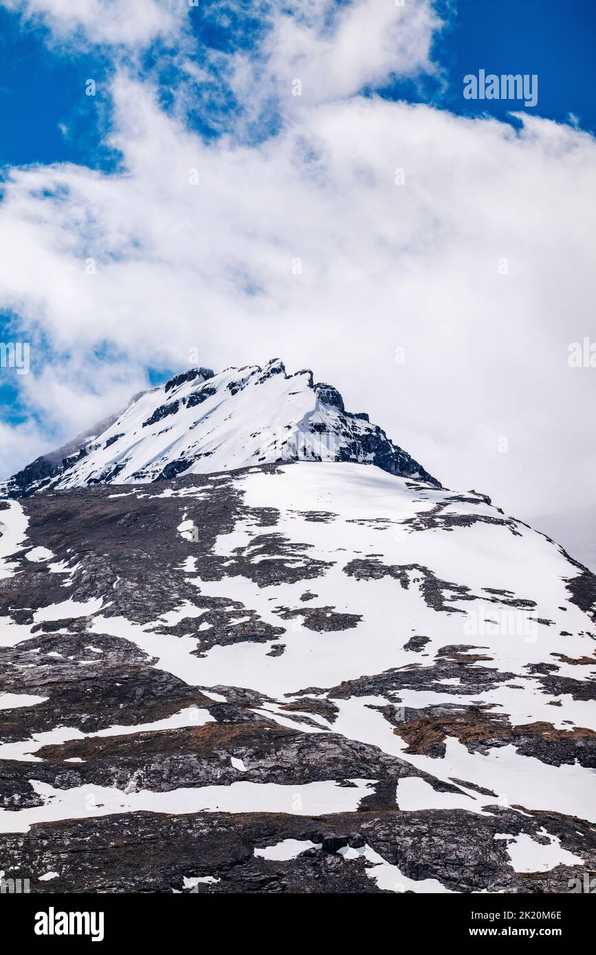 Snow Dome Mountain; Dome Glacier; Columbia Ice Fields; Jasper National Park; Alberta; Canada Foto Stock